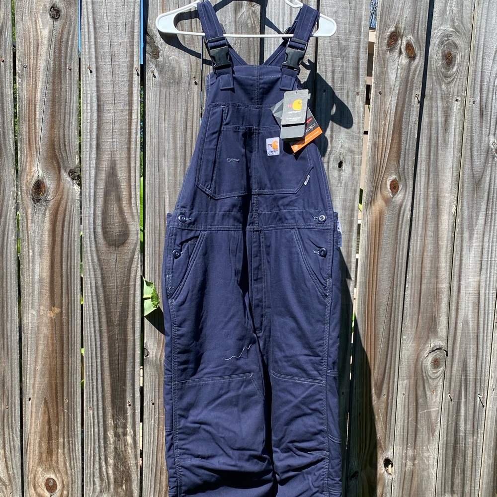 Carhartt flame resistant duck bib coverall